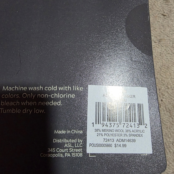 Alpine Design Merino Wool Hiker Socks 2-Pack Womens Medium 8-10 - Picture 4 of 8